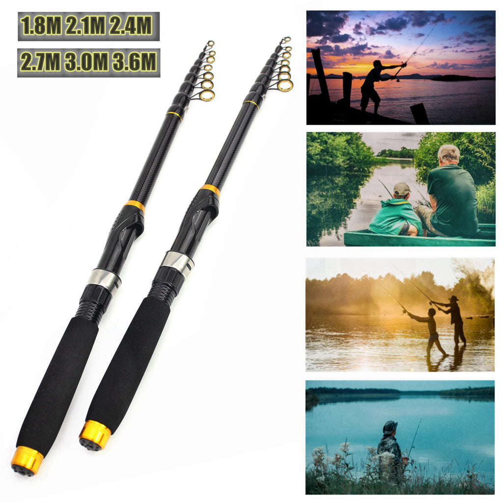 Portable Ultra-Short Small Sea Rod Carbon Fiber Telescopic Lure Rod Mini Long Cast Snakehead Carp Rod FBA