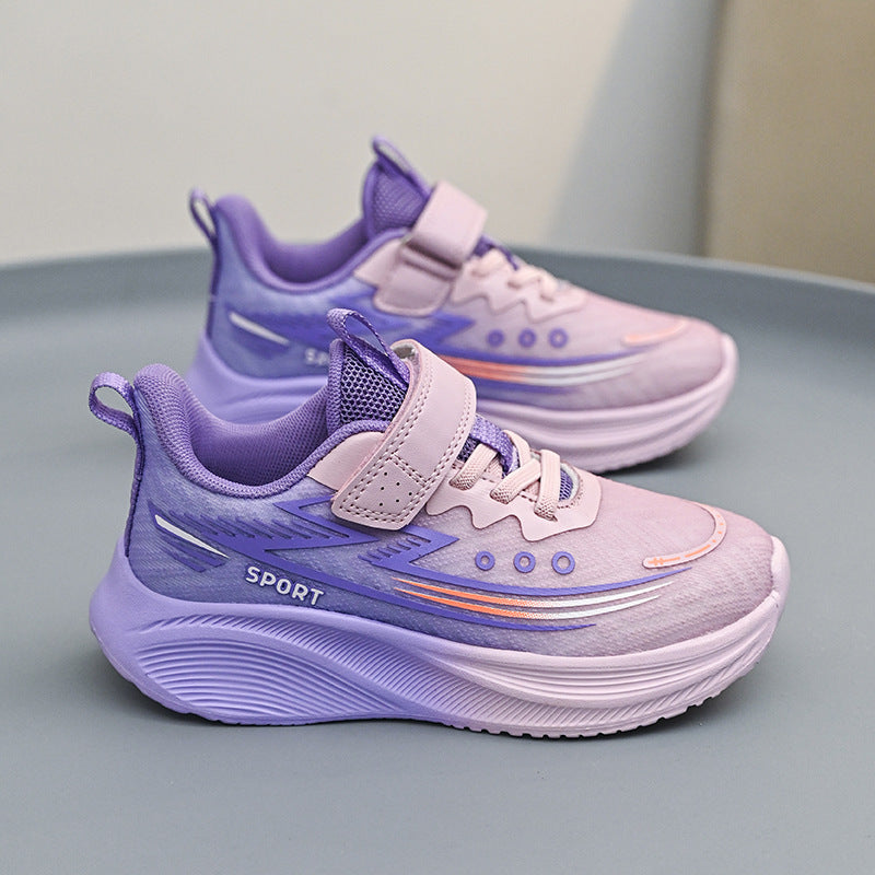 2025Spring New Children's Shoes for Big Kids Lightweight Breathable Boys' Sports Shoes Children's Casual Versatile Girls' Running Shoes