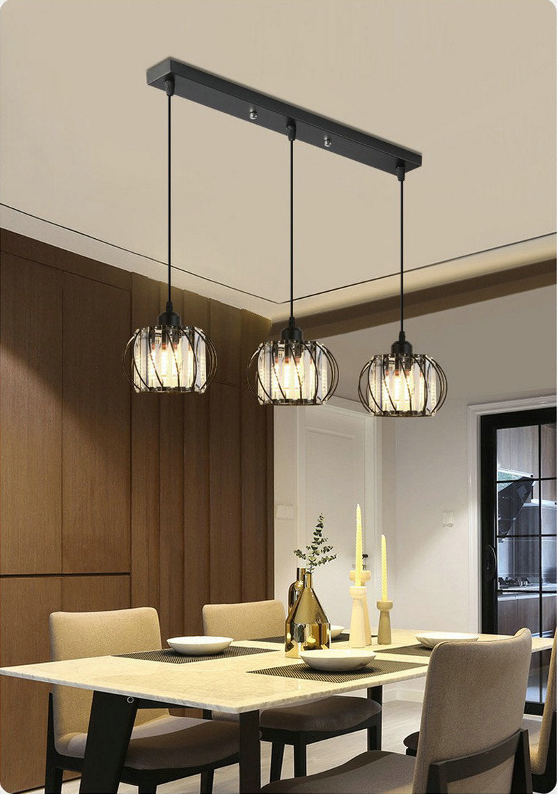 Export Simple Restaurant Crystal Pendant Light Single Head3Headboard Pendant Light Dining Table Bar Crystal Pendant Light Wholesale