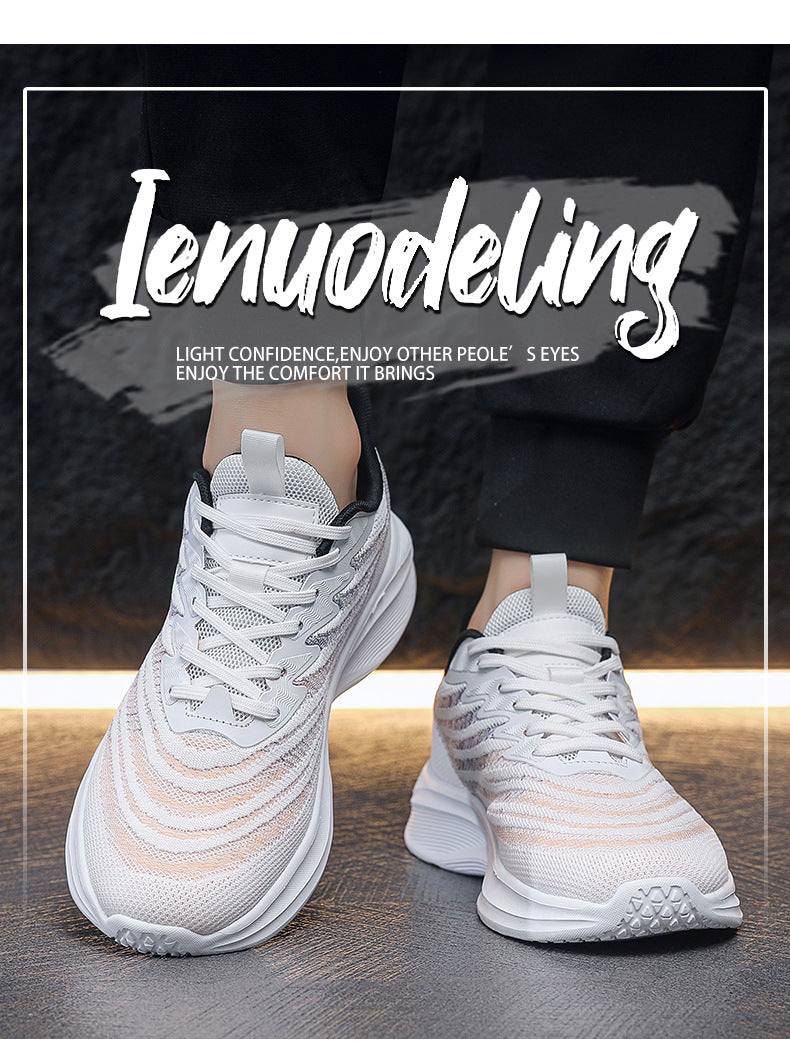 2025Foreign Trade New Fashion Sports Casual Shoes Breathable Mesh Men's Shoes Lightweight Non-Slip Wear-Resistant Running Shoes