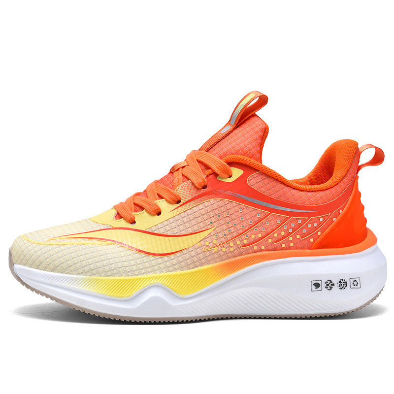 Spring and summer new style comfortable breathable running shoes racing soft sole shock-absorbing youth boys' wear-resistant non-slip sports shoes