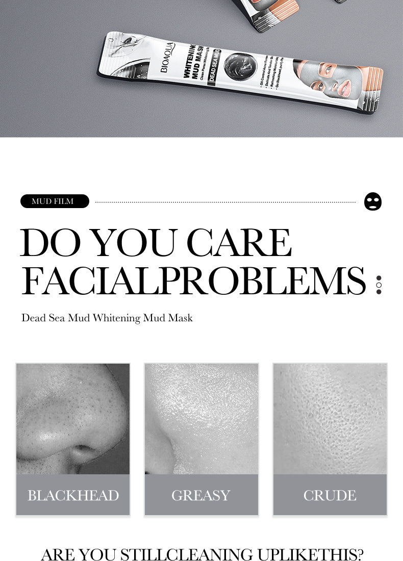 Cleansing Mask BIOAOUA Cucumber Pore Cleansing Smear-On Portable Mud Mask  Foreign Trade Wholesale