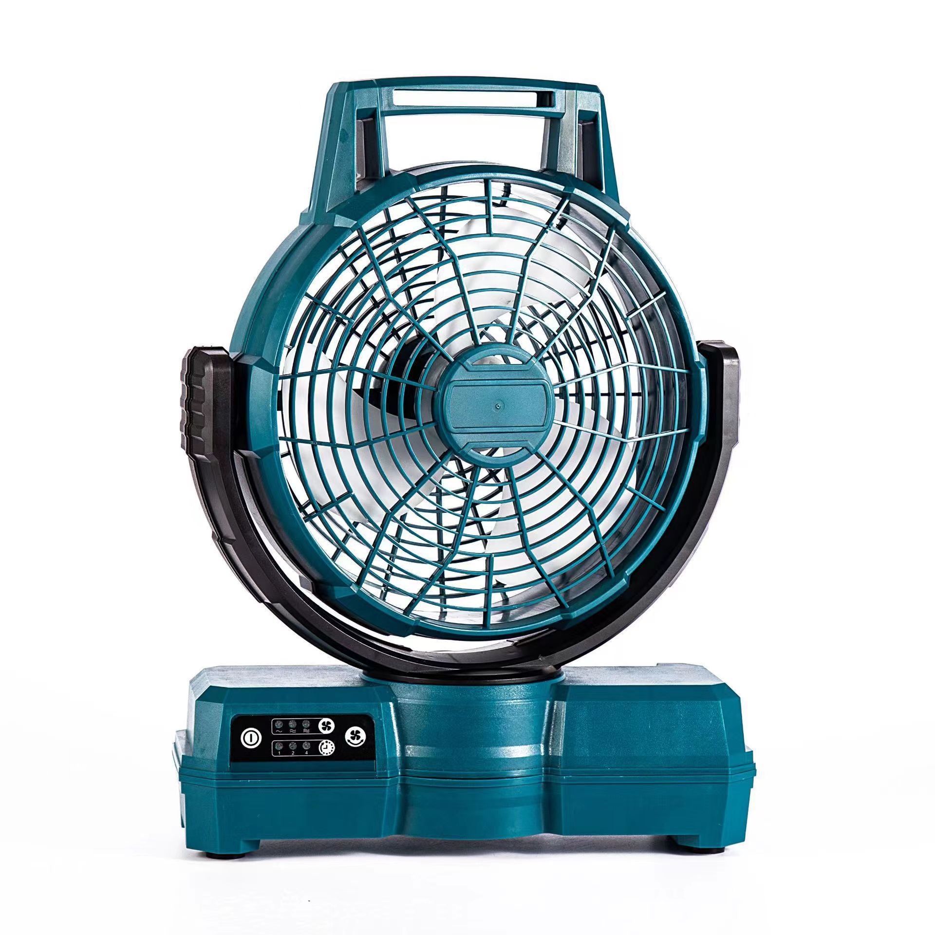 MT Lithium Battery Fan Rechargeable Dual-use Home Car Outdoor Portable Three-speed Shaking Head Floor Fan Wholesale
