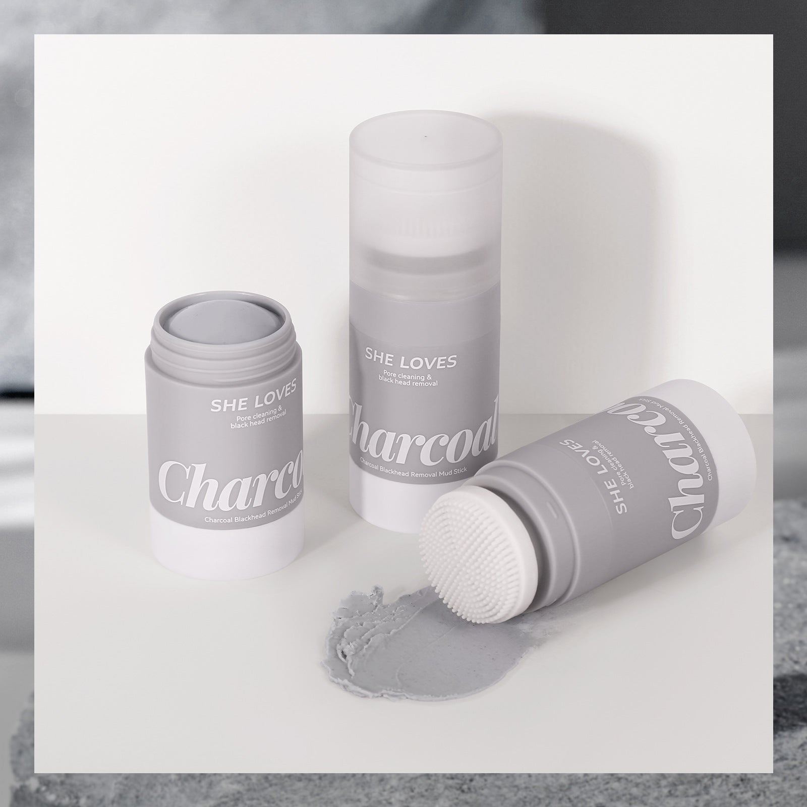 Exclusive Supply sheloves Turmeric Solid Mask Deep Cleansing Brightening Skin Color Oily Skin Smear Mud Mask Stick