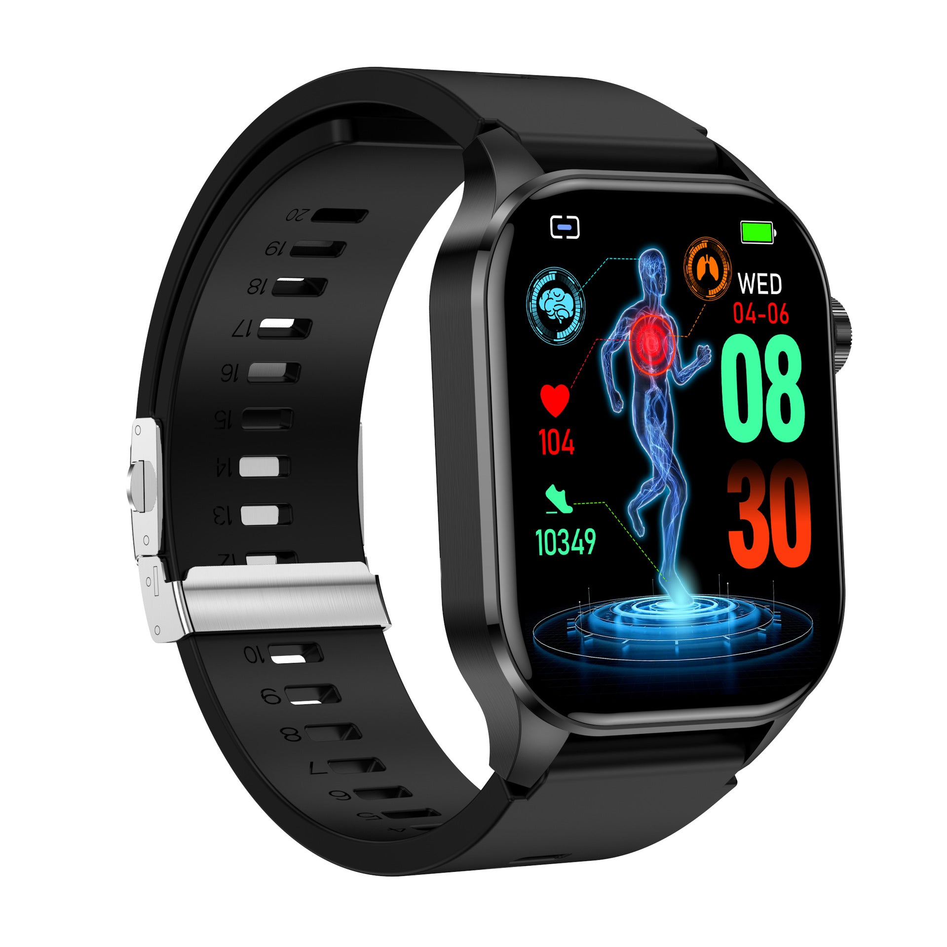 et580Smart Watch HD Screen ECG Electrocardiogram SOS Blood Pressure Smart Watch Health Smart Watch