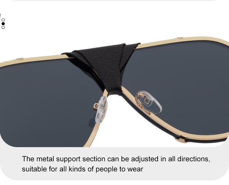 2025New Style Toad Glasses Men's European and American retro Sunglasses Pilot Sunglasses Men's Sunscreen Driving Glasses