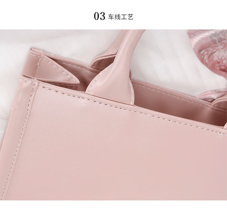 This Year's Trendy Handbag Large Capacity Embroidered Tote Bag for Women Trendy Texture Niche Commuter Handbag