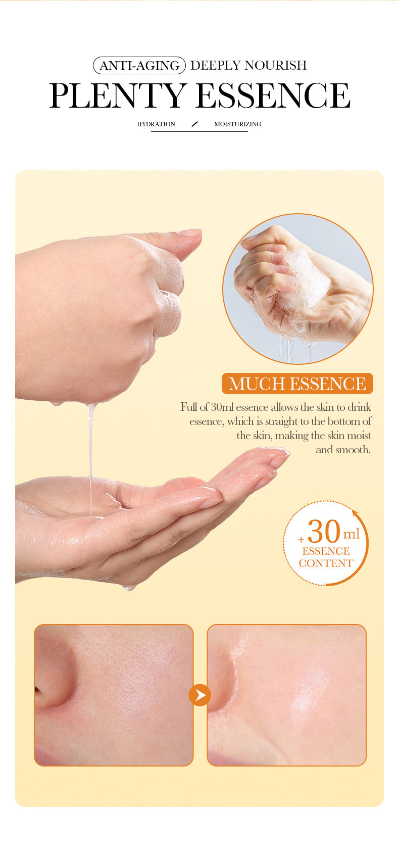 Full English Mask30gBIOAOUA Honey Hydrating Pearl Moisturizing Rose Snail Moisturizing  Foreign Trade Wholesale