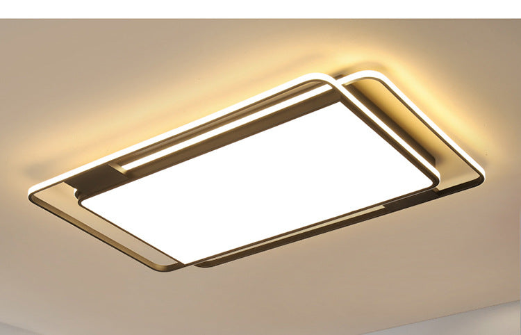 Ceiling Lamp led Living Room Lamp Rectangular Elegant Home Modern Simple Bedroom Lamp Whole House Lighting Set Combination