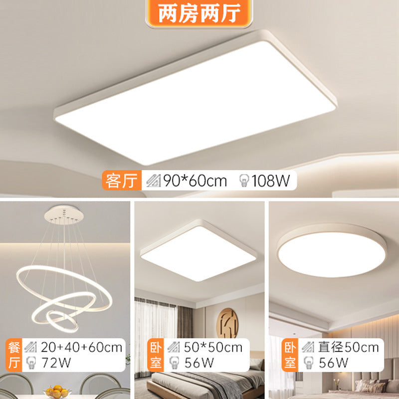 Modern simple personality square living room lamp Nordic Creative Home Use led Bedroom Ceiling Light Zhongshan Lighting Fixtures