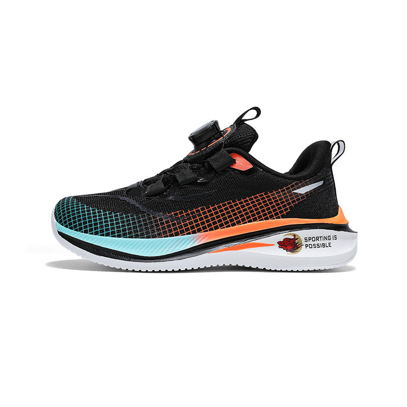 Boys and Girls Shoes Red Rabbit7Spring and Autumn Physical Training Sports Shoes Soft Sole Mesh Breathable Children's Running Shoes Lightweight Trendy