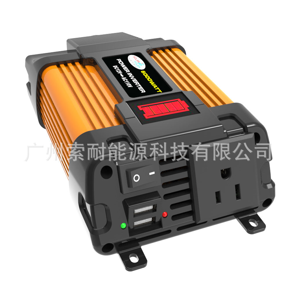 Vehicle Inverter300W/500W 12V Turn110V 220V Battery Level Indicator inverter