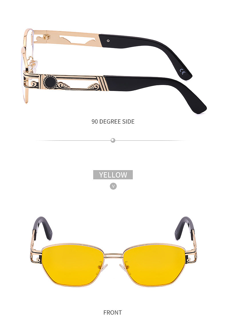 2025Steampunk Sunglasses New Men's Trendy Fashion Retro Small Square Frame Sunglasses Men sunglasses