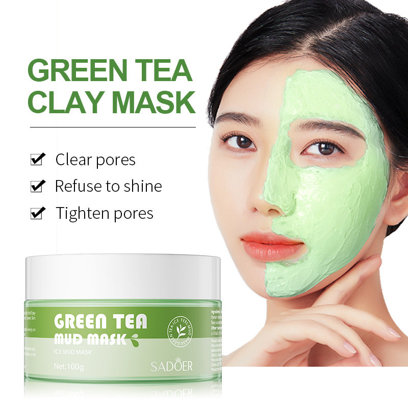 Clay mask100g SADOER Cleansing Mask Ginger Skin Rejuvenation Smear-On Cross-Border Wholesale