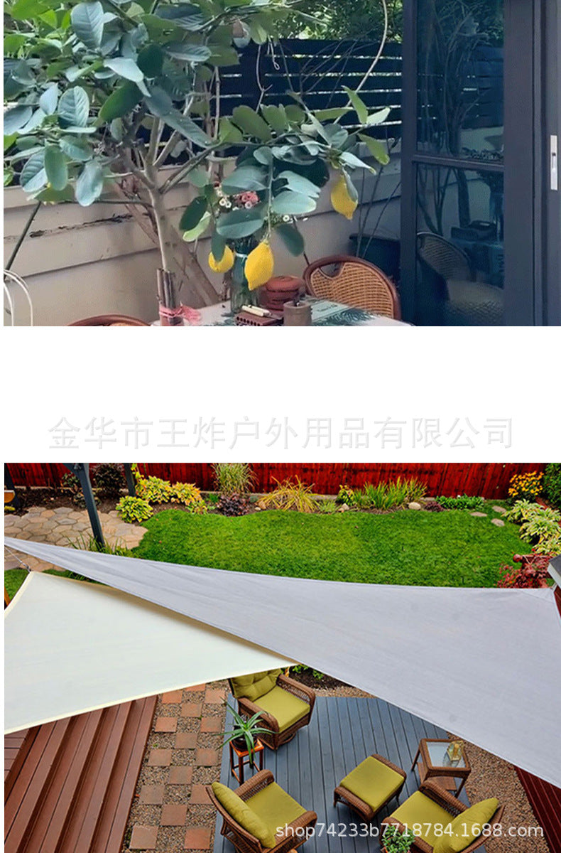 Outdoor Triangle Canopy Outdoor Courtyard Balcony Sunscreen Shade Sail3Sunshade Canopy Pool Landscape Rain Cover