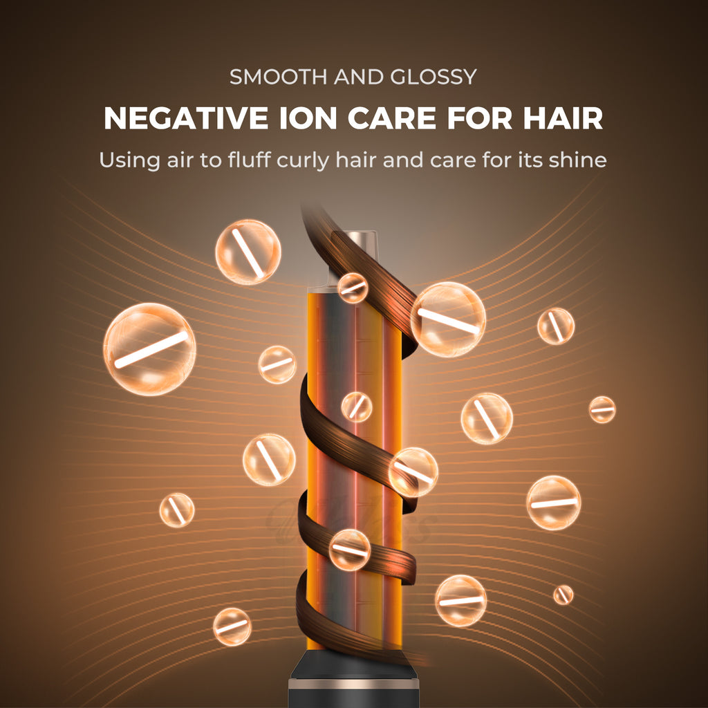 全新五合一家用吹风机，具备负离子护发、造型直发和多功能吹风机功能