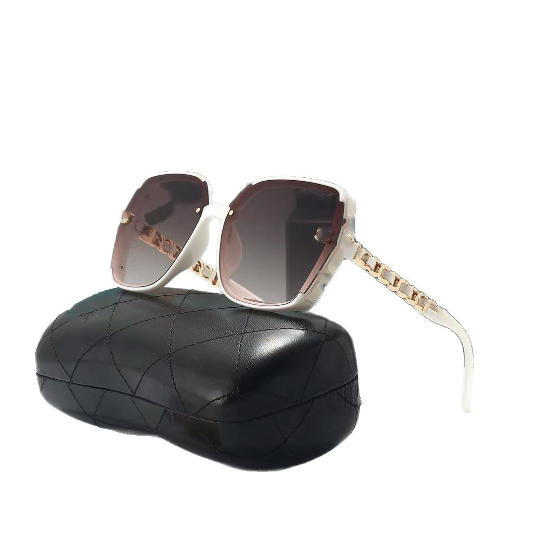 New High-End Large Frame Sunglasses for Women, European and American Style, Trendy Women's Sunglasses2025High-end versatile sunshade glasses