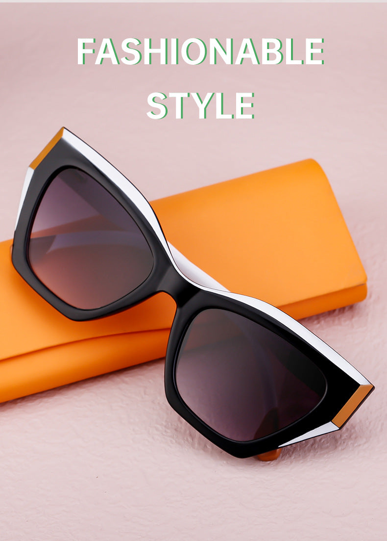 European and American Fashion Cat Eye Sunglasses for Women Hollow High-end Sunglasses Wholesale Glasses sunglasses