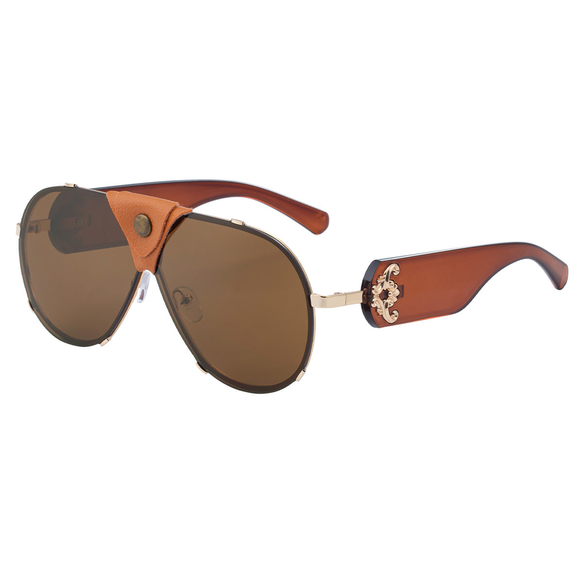 2025New Style Toad Glasses Men's European and American retro Sunglasses Pilot Sunglasses Men's Sunscreen Driving Glasses