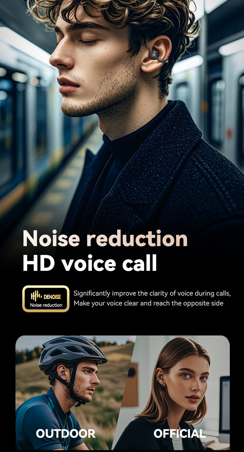 M100Hot-selling Popular Clip-on Touch Smart Color Screen High-Quality Bluetooth Earphones Wholesale from Factory Source