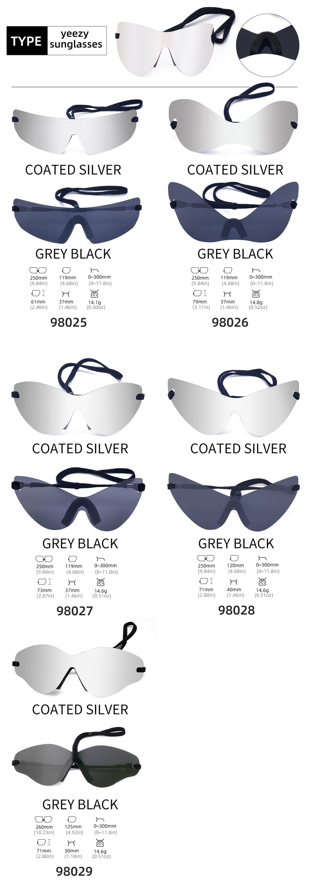 Big talker Y2K Sunglasses for Women, Sun Protection, Cycling, Sports, Windproof, Sunglasses, European and American Style, Frameless, One-piece Glasses, Men's Glasses