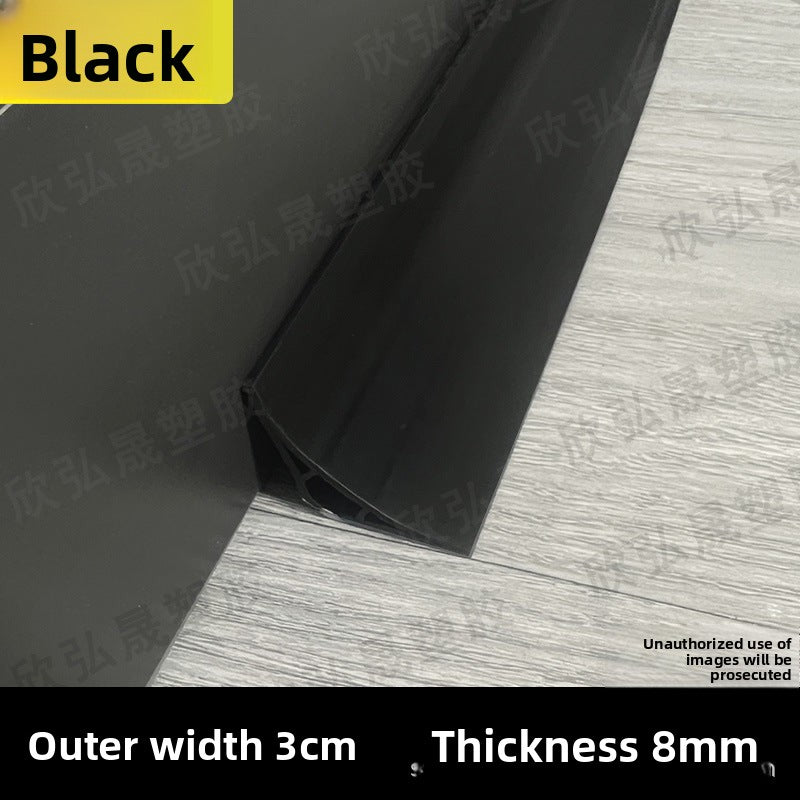 PVC Inner corner trim for wooden flooring, decorative corner strip, self-adhesive arc edge trim for wardrobe, triangular edge trim