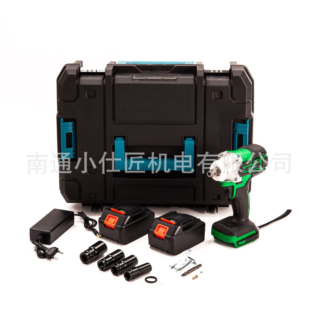 Brushless Electric Wrench High Torque Lithium Battery Impact Wrench Rechargeable Wrench for Car Repair Tire Air Gun