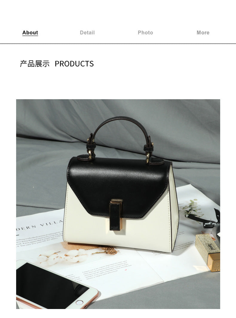 2024New Kelly Bag Yao Chen Same Style Single Shoulder Crossbody Handbag Small Square Bag European and American Fashion Casual Women's Bag