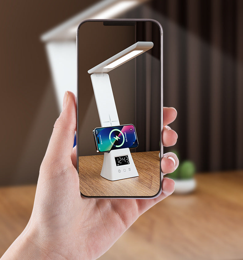 Hot-selling Smart Wireless Charging Desk Lamp Reading Foldable Multi-functional Creative Desk Lamp Student-specific Eye Protection Desk Lamp