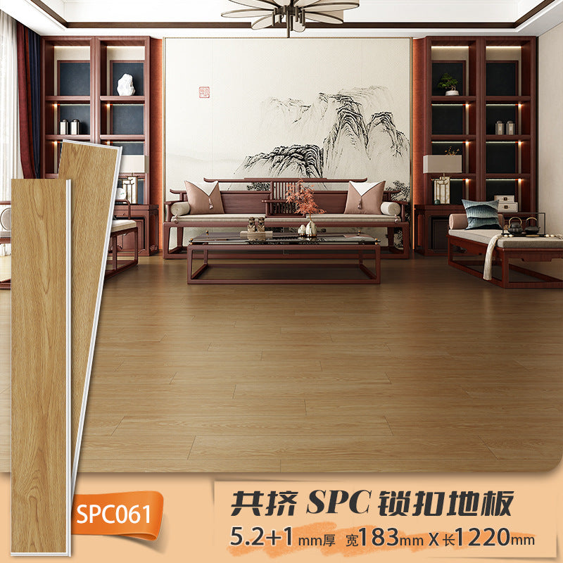 Anti-Slip Waterproof Fireproof Locking Eco-Friendly Flooring Commercial Project spc Stone Plastic Locking Type PVC Stone Crystal Flooring