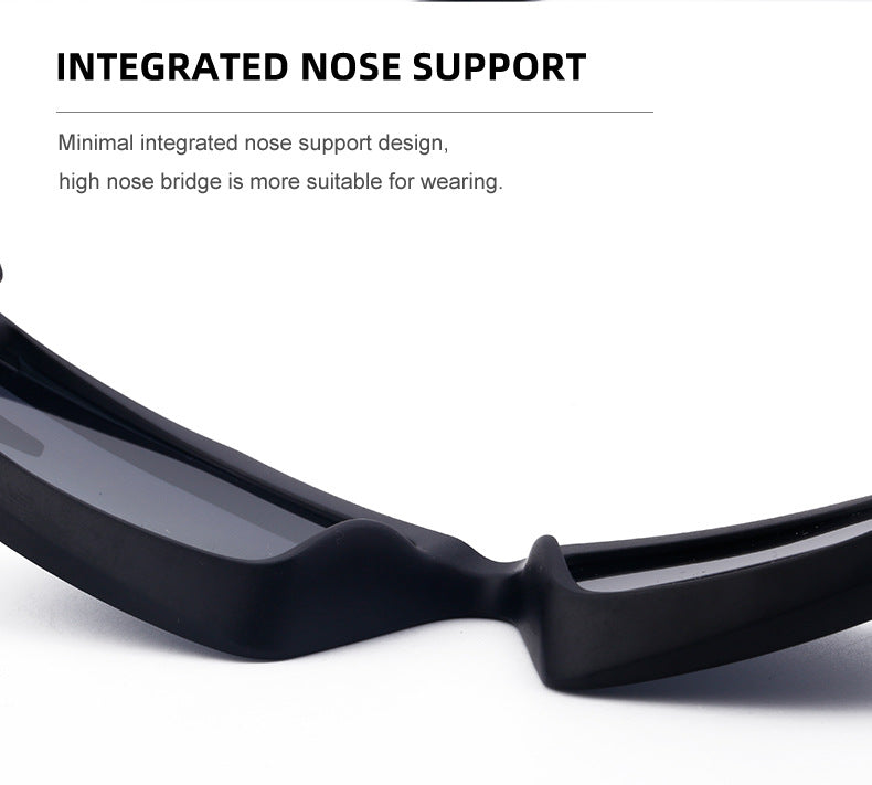 European and American style unique shaped sunglasses for men Y2K Millennium Future Technology Sunglasses for Women Trendy Glasses Wholesale