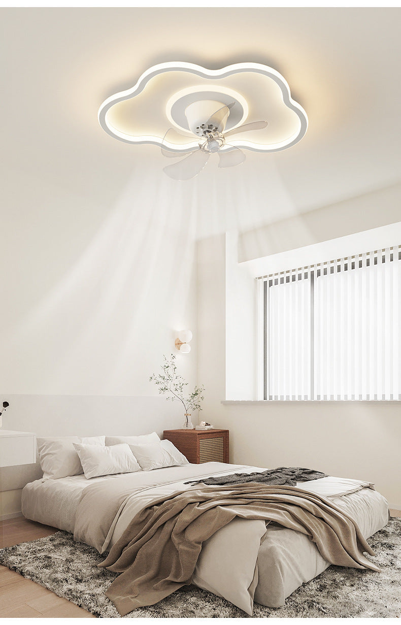 Full Spectrum Bedroom Light360Adjustable Head Shaking Silent Simple Modern Fan Light Cozy Study Master Bedroom Ceiling Light