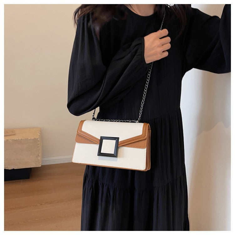 Niche Design Crossbody Bag for Women2024New Trendy Spring Fashion Quilted Chain Bag Textured Single Shoulder Small Square Bag