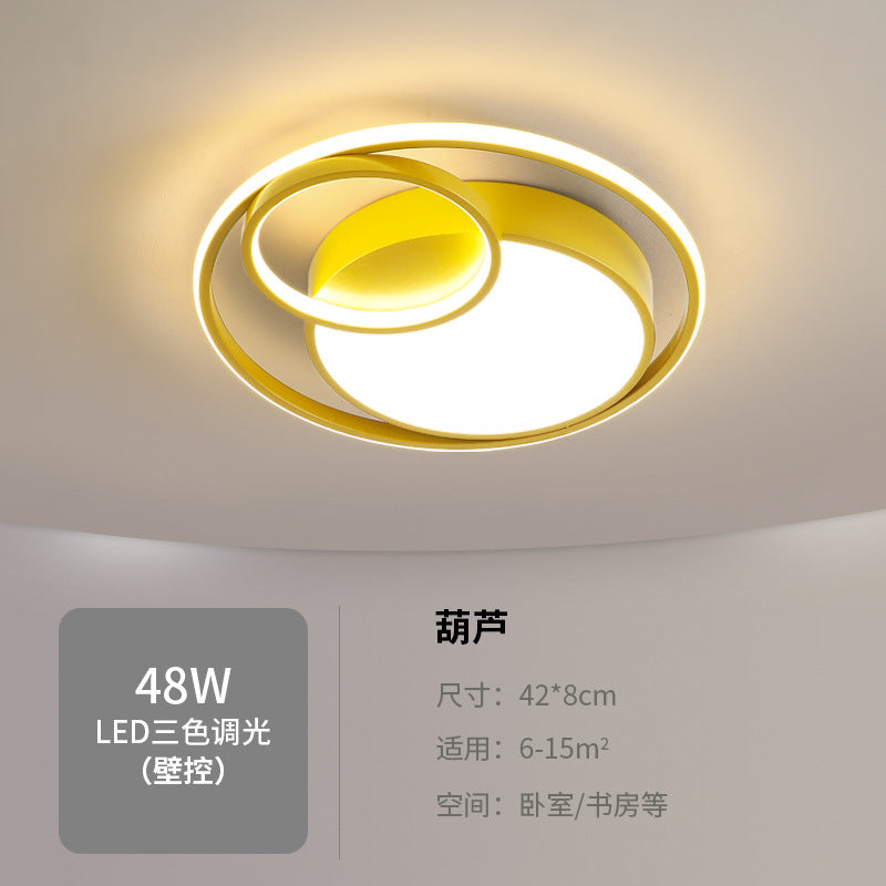Bedroom lamp warm and romantic creative lighting fixture LED Living Room Home Ceiling Light Fixture Simple Modern Round Room Lamp