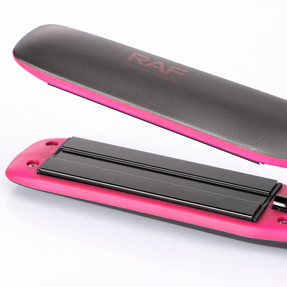 RAF EU Standard Home Use Volumizing Hair Root Clip Straightening Hair Styling Curler Straightener Negative Ion Hair Straightener