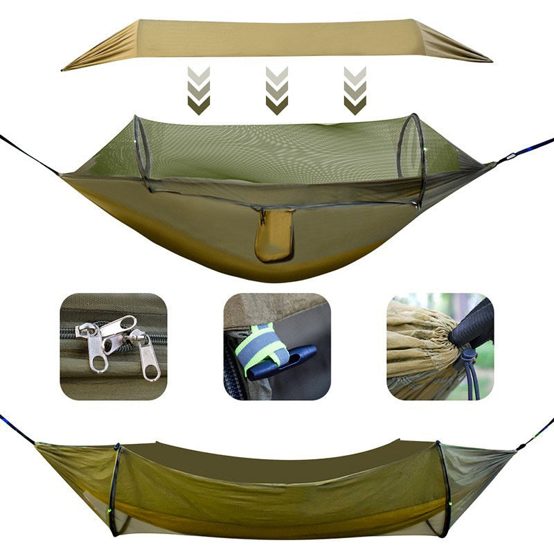 Double Sleeping Bag Hammock Outdoor Portable Camping Hanging Chair Cold-proof Lightweight Camping Warm Quilt