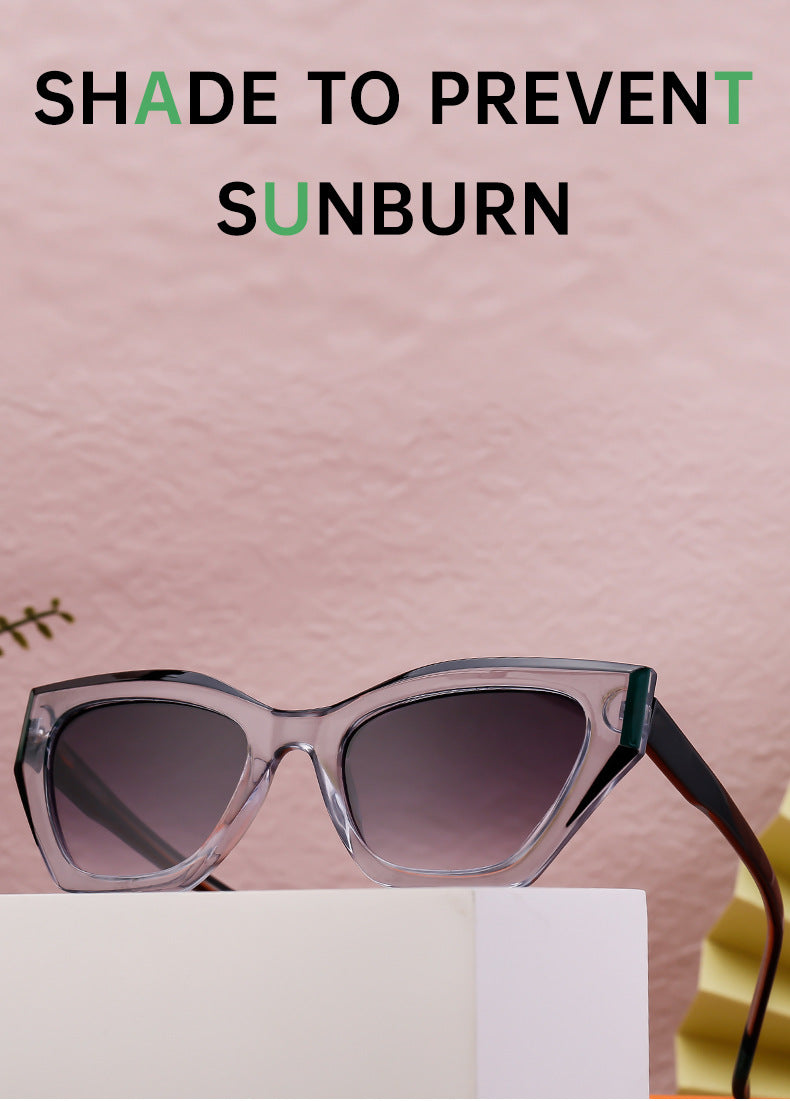 European and American Fashion Cat Eye Sunglasses for Women Hollow High-end Sunglasses Wholesale Glasses sunglasses