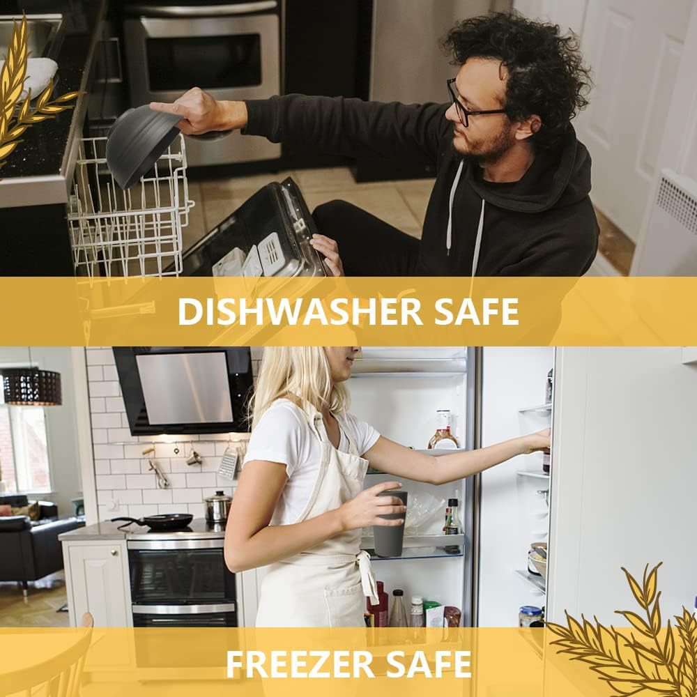 Hot selling pure black tableware set PP Dinner plate, water cup, essential cookware for outdoor camping16Set of bowls, cups, and plates