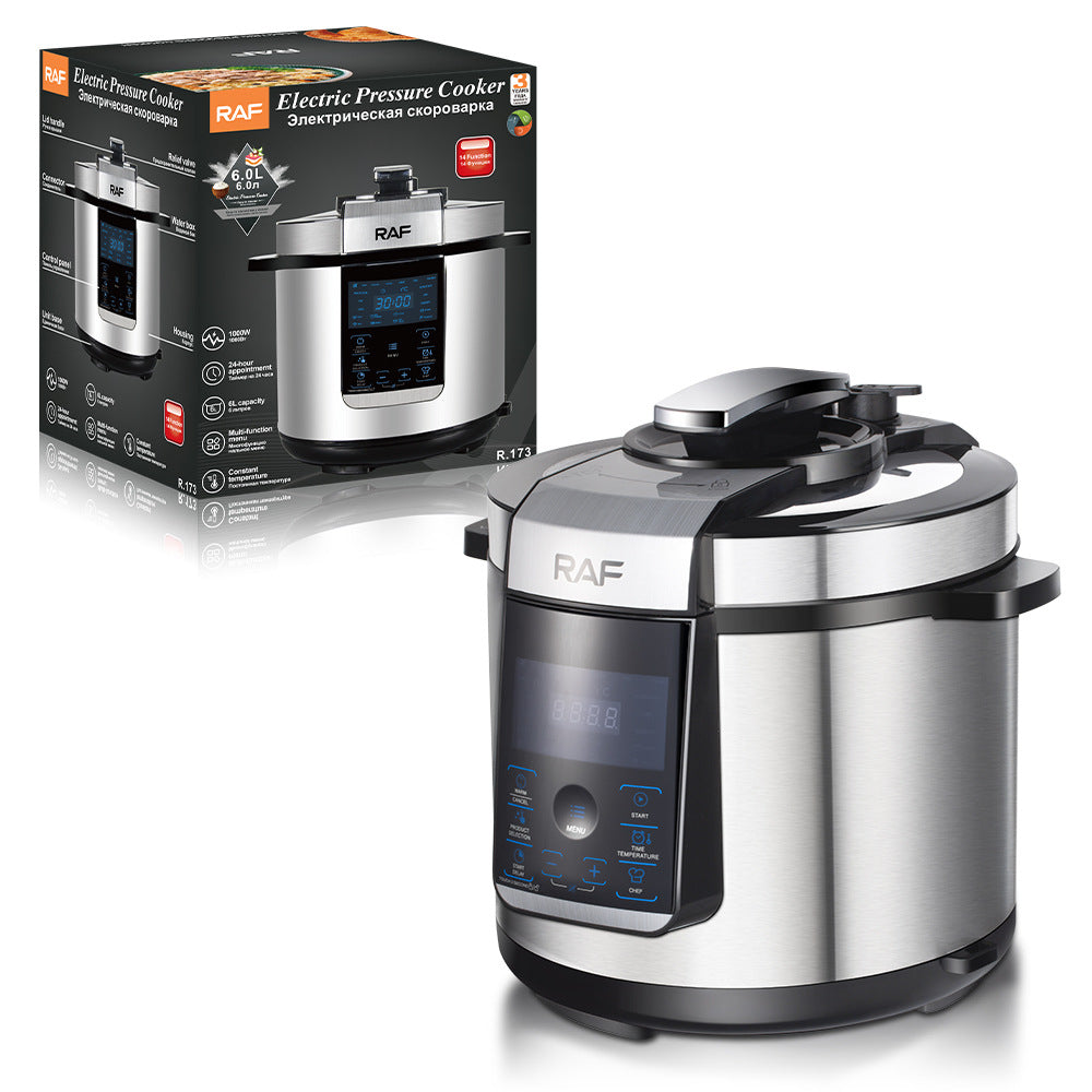 RAF European Standard Multifunctional Rice Cooker and Soup Pot with Lid Opening, Household Electric Pressure Cooker for Sauce Collection and Reservation, Rice Cooker and Pressure Cooker