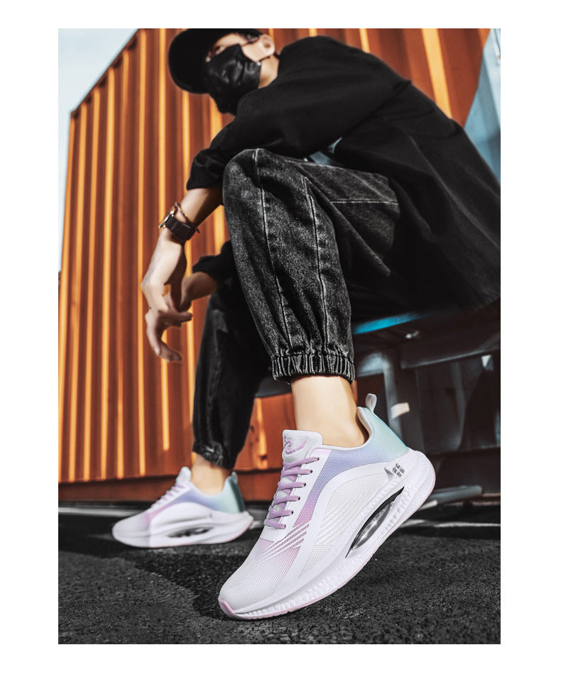 2025Spring Sports Shoes Jueying Men's Casual Mesh Breathable Cushion Rebound Lightweight Running Shoes Breathable Comfortable