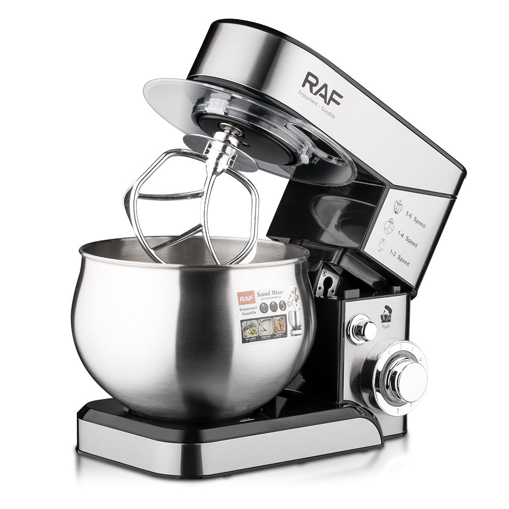 RAF European Standard Kitchen Machine6.8L Automatic Household Small Multi-Functional Dough Mixer for Beating Egg Liquid and Kneading Dough