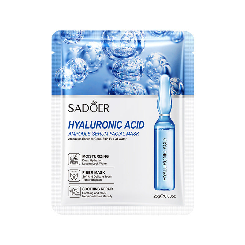 Full English Ampoule Essence Mask SADOER Hyaluronic Acid Hydrating Vitamin C Moisturizing  Wholesale