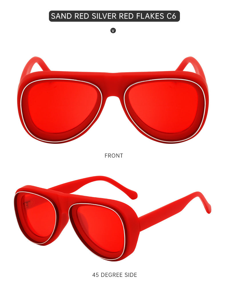 European and American Toad Sunglasses for Men, High-End Pilot Sunglasses, Men's Driving Sun Protection Glasses sunglasses