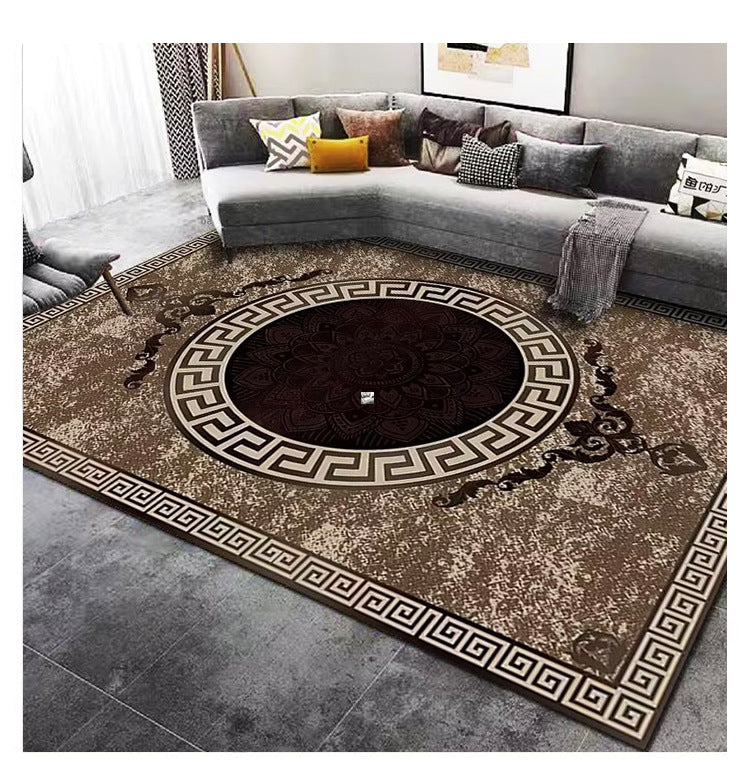 Living Room Carpet Stain Resistant Easy Care Crystal Velvet Carpet Home Sofa Coffee Table Rug Bedroom Wear-Resistant Non-Slip Mat