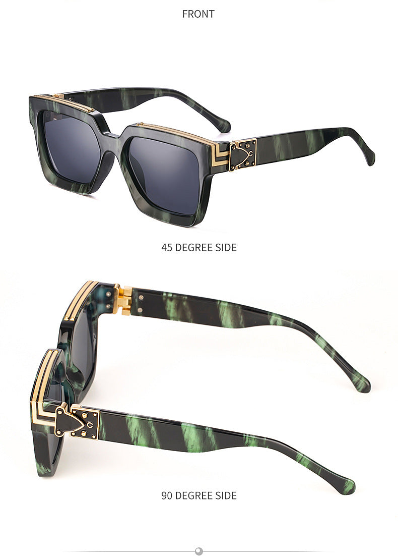 86229Small Frame Sunglasses for Women, European and American Style, Small Size, 0k Rich Man Same Style Sunglasses for Men, Trendy sunglasses