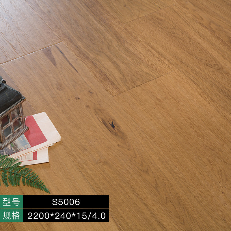 Door-to-Door Installation Old Three-Layer Large Board Pure Three-Layer Solid Wood Floor Oak Log3.0-4.0mm Underfloor Heating