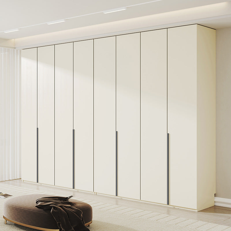 Solid Wood European Pine Board Door to Ceiling60cm Depth18mm Thickened Cabinet Body Wardrobe for Home Bedroom Cream Style Closet