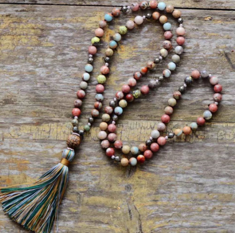 Tiger Eye Elastic Bracelet Adjustable Colorful Beaded Handmade Wrapped Bracelet Volcanic Double Row Woven Bracelet