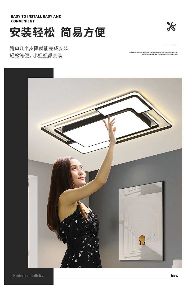 Lighting Full House Package Ceiling Light Set led Modern Minimalist Living Room Lamp Elegant Home Iron Art Master Bedroom Lamp