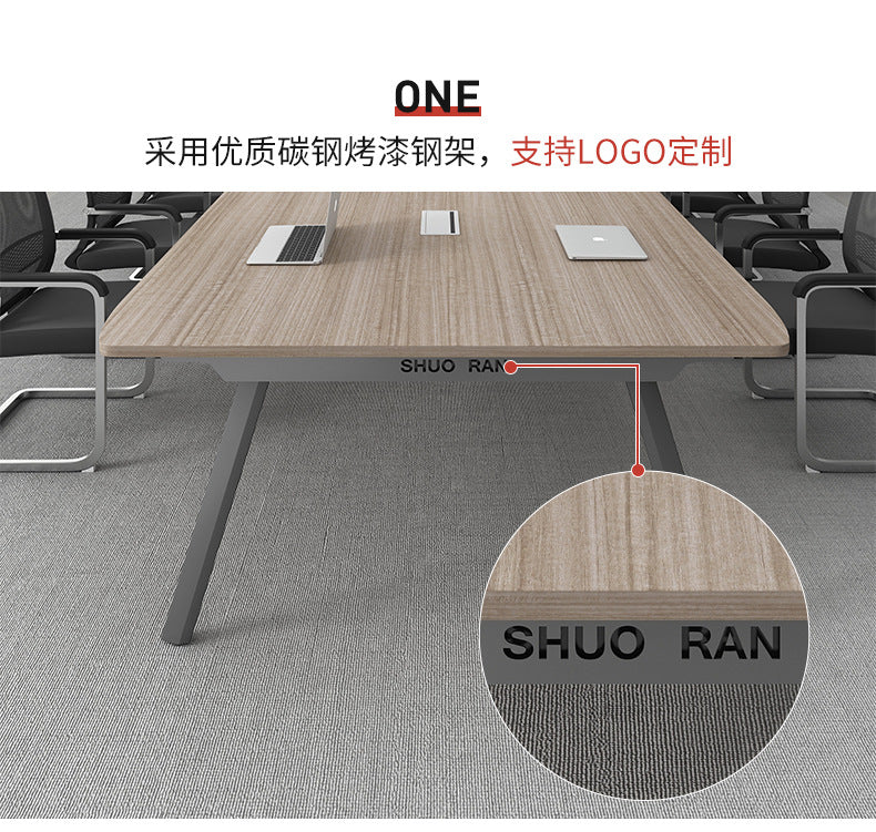 Conference Table Long Table Simple Modern Meeting Room Table and Chair Set Small Negotiation Training Table Long Office Desk Furniture